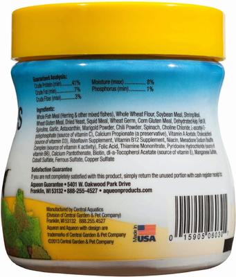 Show full view: Aqueon Tropical Flakes Freshwater Fish Food, .45-oz jar slide 7 of 9