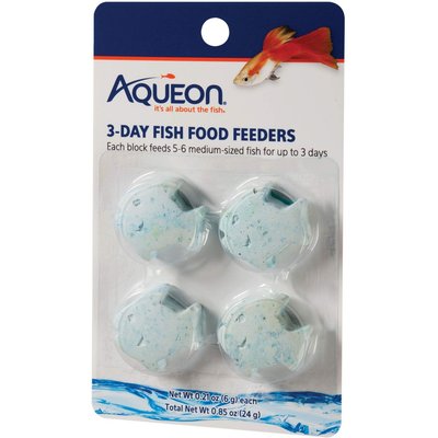 Aqueon Aqueon Tropical Freshwater Fish Food Feeder, 3-day, 4 count