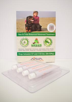 Show full view: Arava Dead Sea Pet Spa Flea & Tick Spot Treatment for Dogs, 57-110 lbs, 4 Doses slide 3 of 4