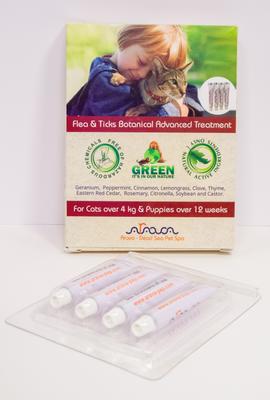 Show full view: Arava Dead Sea Pet Spa Flea & Tick Spot Treatment for Dogs & Cats, 4 Doses slide 3 of 4