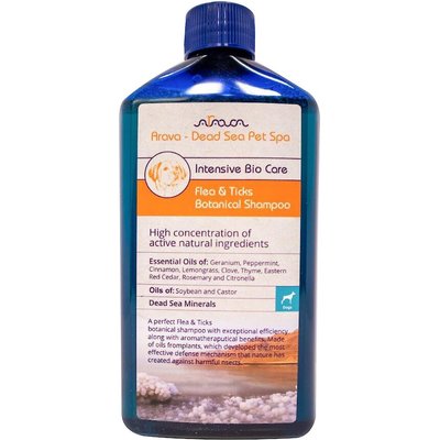 Arava Dead Sea Pet Spa Arava Dead Sea Pet Spa Flea & Ticks Botanical Adult Dog Shampoo, 13.5-fl oz bottle