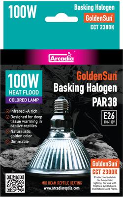 Show full view: Arcadia Reptile GoldenSun Reptile Halogen Heat Lamp, 100-watt slide 2 of 5