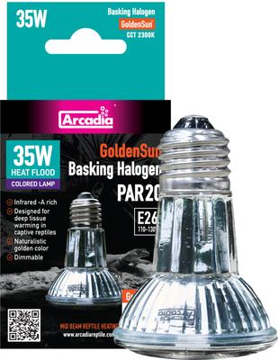 Show full view: Arcadia Reptile GoldenSun Reptile Halogen Heat Lamp, 35-watt slide 3 of 5