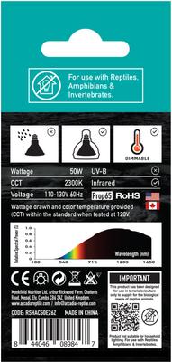 Show full view: Arcadia Reptile GoldenSun Reptile Halogen Heat Lamp, 50-watt slide 4 of 5