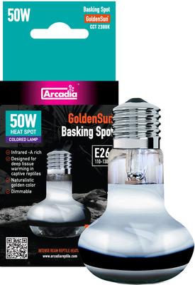 Show full view: Arcadia Reptile GoldenSun Basking Spotlight Heat Lamp, 50-watt slide 3 of 4