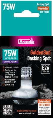 Show full view: Arcadia Reptile GoldenSun Basking Spotlight Heat Lamp, 75-watt slide 2 of 4
