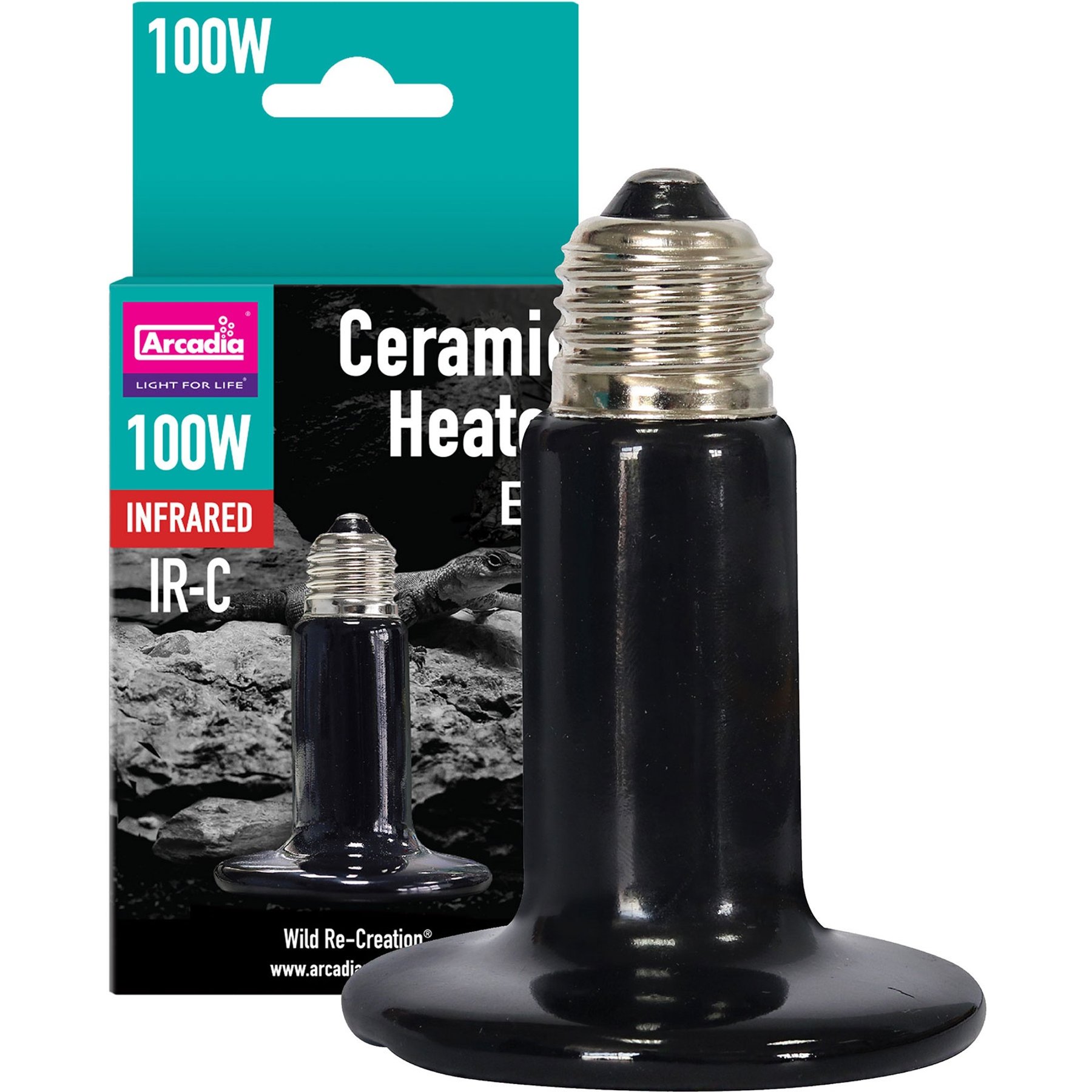 Arcadia Reptile Ceramic Reptile Heater Emitter Bulk Pack, 100-watt, 12 count