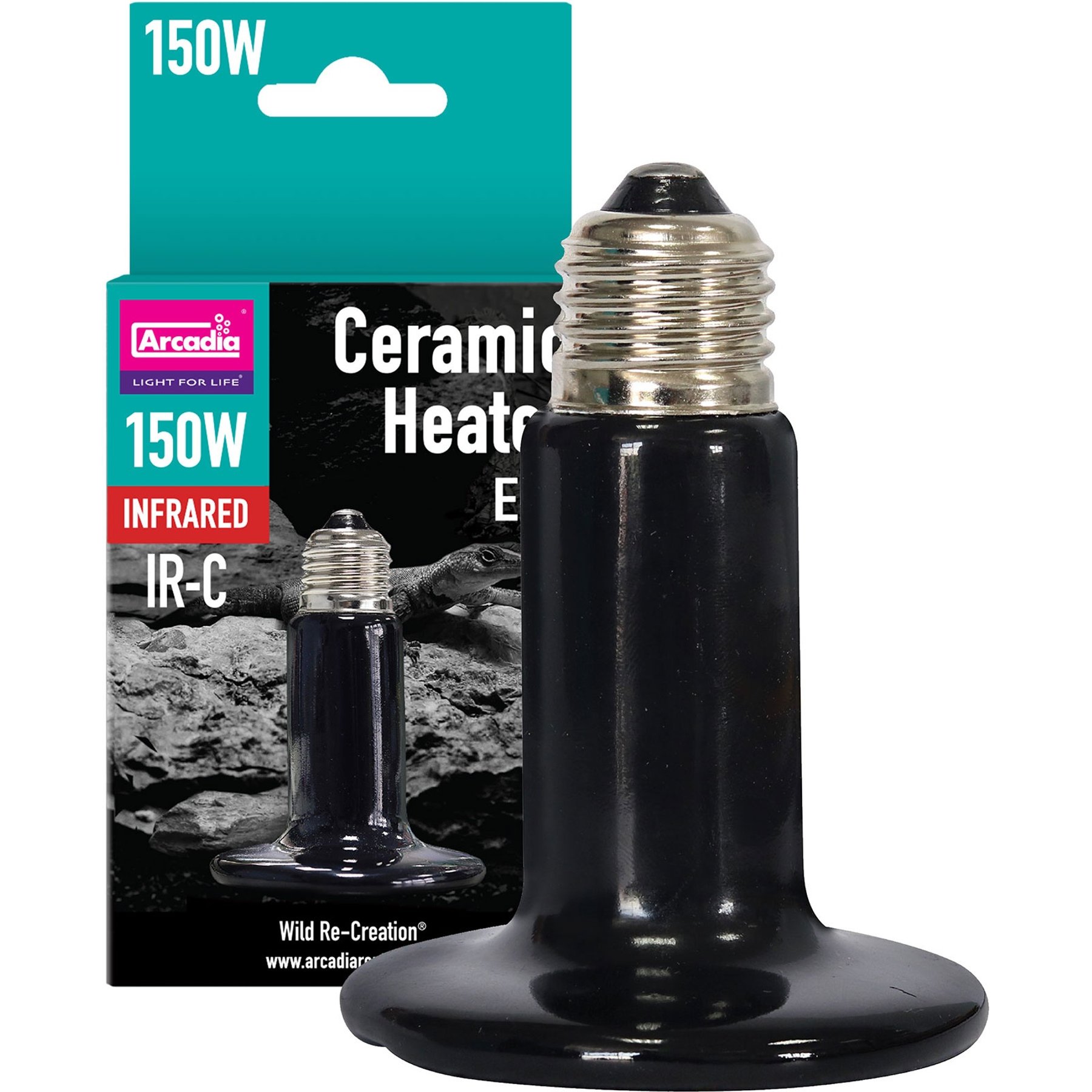 Arcadia Reptile Ceramic Reptile Heater Emitter Bulk Pack, 150-watt, 12 count