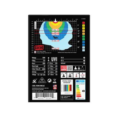 Show full view: Arcadia Reptile D3Evo UVB Basking Lamp, 100-watt slide 4 of 4