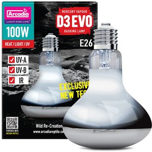 Arcadia Reptile D3Evo UVB Basking Lamp, 100-watt