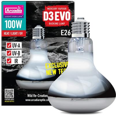 Show full view: Arcadia Reptile D3Evo UVB Basking Lamp, 100-watt slide 3 of 4