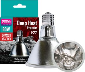 Arcadia Reptile Deep Heat Projector, 80-watt, 1 count