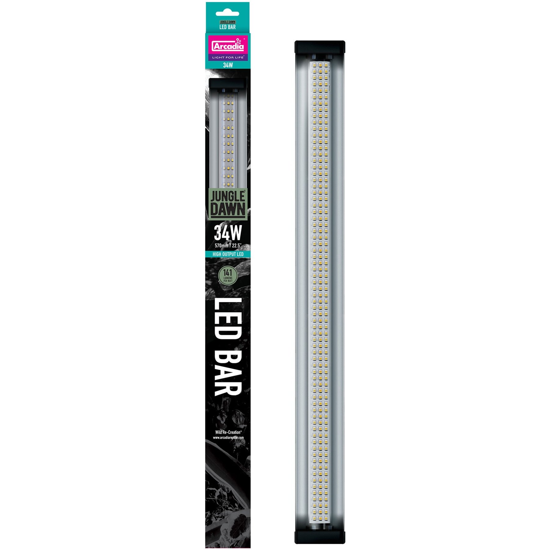 Arcadia Reptile Jungle Dawn LED Bar, 34W, 22.5", 1 count