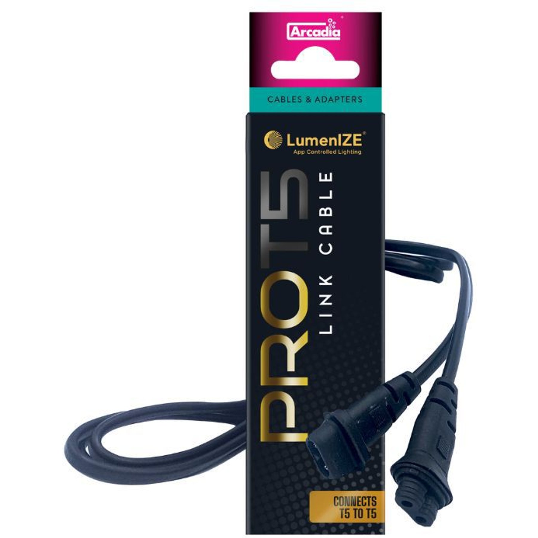 Arcadia Reptile LumenIZE T5 to T5 Light Fixture Link Cable, 48-in