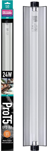 ペット照明 Arcadia Reptile Pro T5 UVB 24W 爬虫類 ARCADIA REPTILE Pro T5 Kit, Desert 12% UVB, 24W, 24