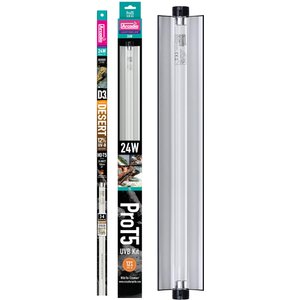 Arcadia Reptile Pro T5 Desert Kit 12% UVB Lamp, 24-watt