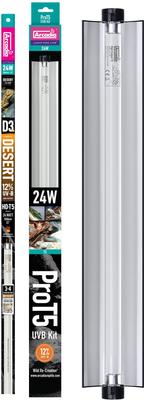 Show full view: Arcadia Reptile Pro T5 Kit, Desert 12% UVB, 24W, 24" slide 2 of 3
