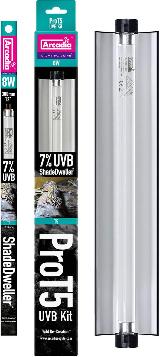 ARCADIA REPTILE Pro T5 Kit ShadeDweller 7% UVB, 8W, 12.5