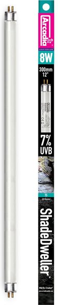 Arcadia Reptile ShadeDweller Terrestrial UVB Bulb, 7% UVB, 8W, 12"