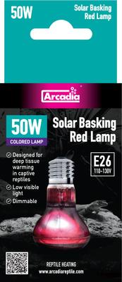 Show full view: Arcadia Reptile Basking Red Light, 50-watt slide 2 of 4