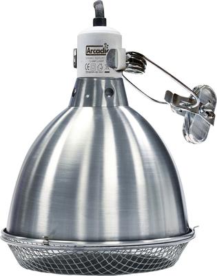 Show full view: Arcadia Reptile Clamp Lamp, Stainless Steel, 8-in slide 2 of 3
