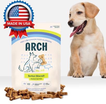 Show full view: Arch Better Biscuit Peanut Butter Crunchy Dog Treats, 5-oz bag slide 7 of 8
