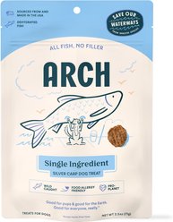 Arch Single Ingredient Sustainable Fish Dehydrated Dog Treats, 2-oz bag slide 1 of 7
