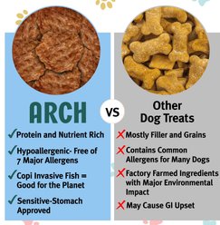Arch Single Ingredient Sustainable Fish Dehydrated Dog Treats, 2-oz bag slide 2 of 7