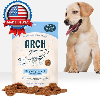 Show full view: Arch Single Ingredient Sustainable Fish Dehydrated Dog Treats, 2-oz bag slide 8 of 9
