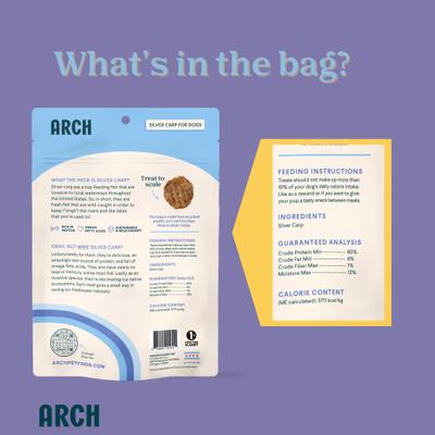 Show full view: Arch Single Ingredient Sustainable Fish Dehydrated Dog Treats, 2-oz bag slide 5 of 9