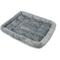 Show in main carousel: Archstone Pets Flat Bolster Rectangular Cat & Dog Crate Bed, Gray, Large slide 8 of 9