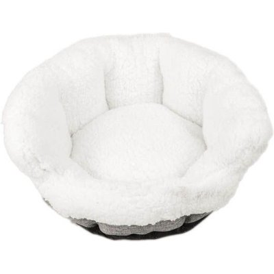 Archstone Pets Archstone Pets Round Glove Cat & Dog Bed, Gray, Large