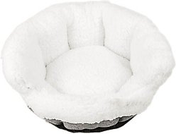 Archstone Pets Round Glove Cat & Dog Bed, Gray, Medium