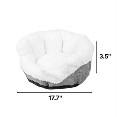 Show full view: Archstone Pets Round Glove Cat & Dog Bed, Gray, Small slide 8 of 9