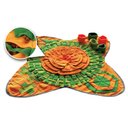Archstone Pets Snuffle Interactive Dog & Cat Feeding Mat, 29 x 29-in, Brown, Green, Yellow