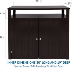 Arf Pets Enclosed Table Cat Litter Box slide 2 of 6