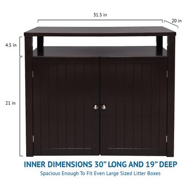 Show full view: Arf Pets Enclosed Table Cat Litter Box slide 2 of 7