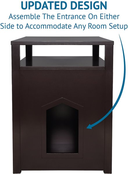 Arf Pets Enclosed Table Cat Litter Box