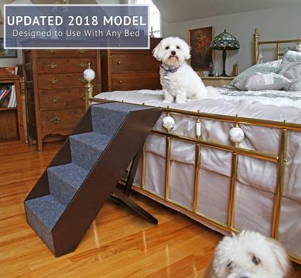 Show full view: Arf Pets Foldable Dog & Cat Stairs, Black slide 2 of 8