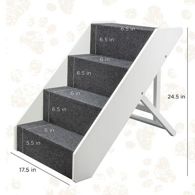 Show full view: Arf Pets Foldable Dog & Cat Stairs, White slide 4 of 10