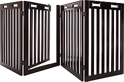 Arf Pets Free-Standing Walk-Through Wood Dog & Cat Gate