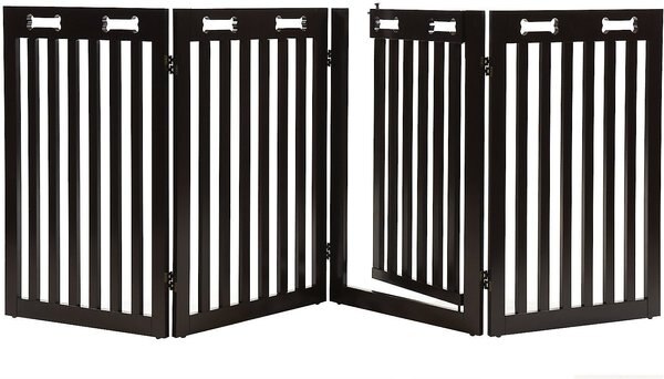 Arf Pets Free-Standing Walk-Through Wood Dog & Cat Gate