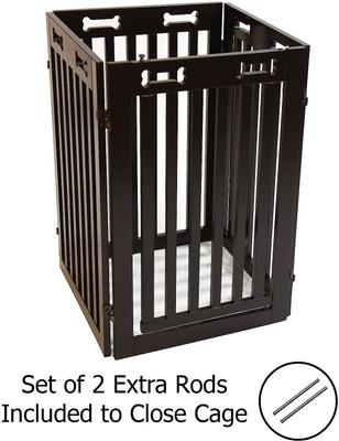 Show full view: Arf Pets Free-Standing Walk-Through Wood Dog & Cat Gate slide 5 of 9