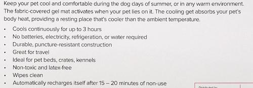 Show full view: Arf Pets Self-Cooling Solid Gel Dog Crate Mat, 35 x 55 in slide 5 of 9