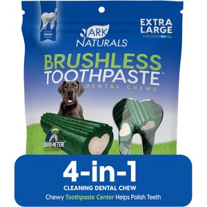 Ark Naturals Brushless Toothpaste Dog Dental Treats, X-Large, 24-oz bag