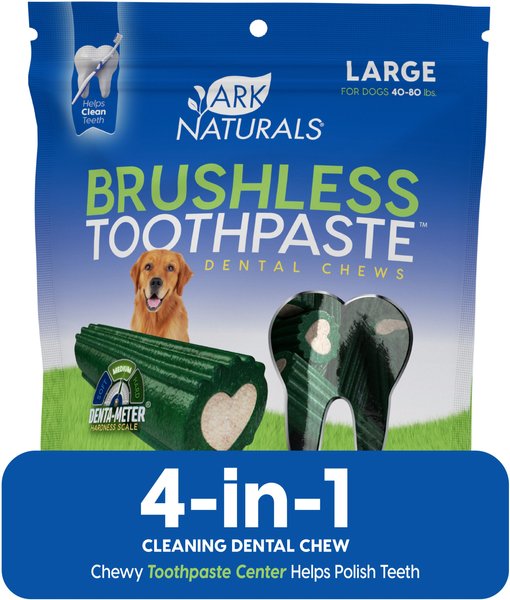 Ark Naturals Brushless-Toothpaste Medium Dog Treats Ark Naturals Brushless-Toothpaste Medium Dog Treats