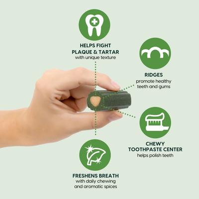 Show full view: Ark Naturals Brushless Toothpaste Medium Dental Dog Treats, 18-oz bag slide 3 of 12