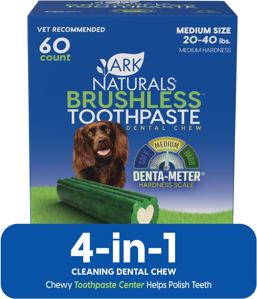 Ark Naturals Brushless-Toothpaste Medium Dog Treats Ark Naturals Brushless-Toothpaste Medium Dog Treats