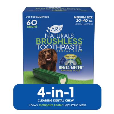 Show full view: Ark Naturals Brushless Toothpaste Medium Dental Dog Treats, 54-oz box slide 1 of 12