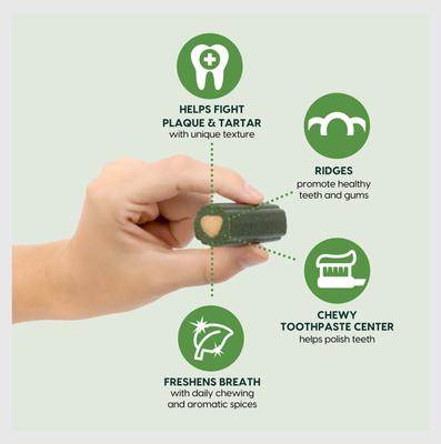 Show full view: Ark Naturals Brushless Toothpaste Medium Dental Dog Treats, 54-oz box slide 3 of 12